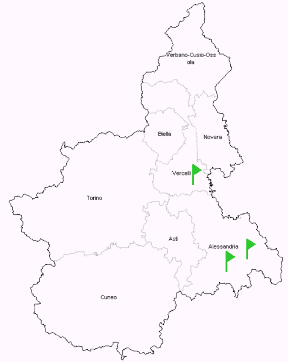 Impianti di Fitodepurazione realizzati in PIEMONTE